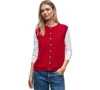 Street One - Ärmelloser Cosy Cardigan rot - Gr. - 40