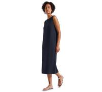 STREET ONE Damen 1408930 Ärmelloses Rippstrukturkleid, Deepwater Blue, 46