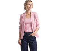 Kurzblazer STREET ONE, Damen, Gr. 34, vintage blush meliert, Web, Obermaterial: 93% Baumwolle, 7% Elasthan. Futter: 100% Polyester, unifarben, regular fit normal, V-Ausschnitt, abgesteppt, Blazer Kurz