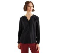 Shirtbluse STREET ONE "Style Bamika" Gr. 40, schwarz (black) Damen Blusen (85614629-40) black