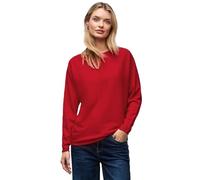 Street One Damen Pullover Basic Dolman 3015504 Rot Größe 42