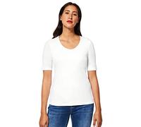 T-Shirt STREET ONE Gr. 36, weiß (white) Damen Shirts (72937764-36) white
