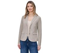 Street One Kurzblazer Basic Piqué – mit Reverskragen, tailliert – Damen Gr. 38 light terra mocha