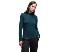 Street One Frauen Basic Rollkragenshirt in Türkis, Gr: 44