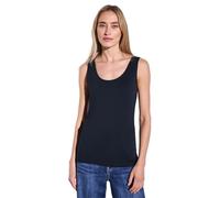 Street One Damen A322896 Basic Top in Unifarbe, deep Blue, 34