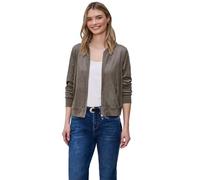 Street One Damen Blouson aus Velours Mesh mit Zipper