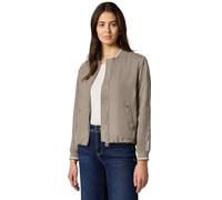 Blouson STREET ONE, Damen, Gr. 42, light terra mocha, Stoff, Obermaterial: 100% Polyester; Futter: 100% Polyester, unifarben, comfort fit normal, Rundhals, Bündchen, Jacken Blouson, mit Rundhalsaussch