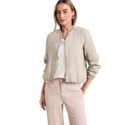 Blouson STREET ONE, Damen, Gr. 44, timeless beige, Jacken Blouson, aus Leinen (10359262-44) timeless beige
