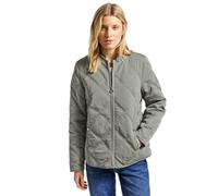 Blouson STREET ONE, Damen, Gr. 36, grün (fresh sage), Stoff, Obermaterial: 55% Polyester, 45% Polyamid; Futter: 100% Polyester; Füllung: 100% Polyester, unifarben, casual, normal normal, hoch geschlos