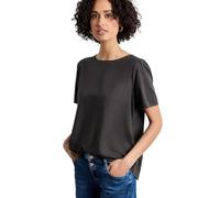 Street One Damen Bluse mit Rundhals und kurzen Puffärmeln