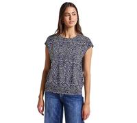 Street One Damen Bluse mit Smoksaum