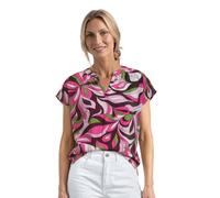 Blusenshirt mit Split Neck und Print