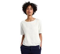 Street One Damen A345743 Blusenshirt mit Tunnelzug, Off White, 36
