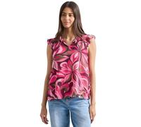 Blusentop aus Chiffon mit Split Neck