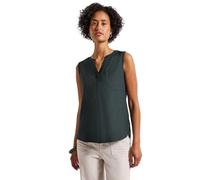 STREET ONE Damen A345868 Blusentop mit Brusttaschen, Pine Grove Green, 36