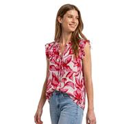 Street One Damen Blusentop mit Split Neck und Rüschen