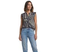 Street One Damen Blusentop mit Split Neck und Rüschen