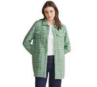STREET ONE Damen Boucle Overshirt, arty green, 40
