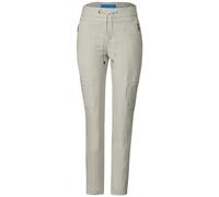 Jogger Pants STREET ONE Gr. 42, Länge 28, grau (dolomite stone) Damen Hosen (36971963-42) dolomite stone