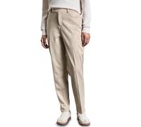 Chinohose STREET ONE, Damen, Gr. 42, Länge 30, honey sand meliert, Stoff, 73% Polyester, 22% Viskose, 5% Elasthan, unifarben, casual, comfort fit lang, Hosen, High Waist (16750405-42) honey sand melie