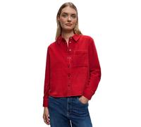 Street One Damen 3412372 Cord Hemdbluse, Racing red, 46