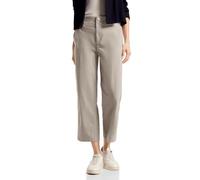 Cordhose STREET ONE, Damen, Gr. 44, Länge 26, beige (stone beige), Web, 98% Baumwolle, 2% Elasthan, unifarben, comfort fit lang, Hosen, aus Baumwolle mit Stretchanteil (99278717-44) stone beige