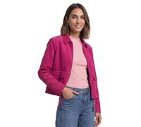 Cordjacke STREET ONE, Damen, Gr. 34, magenta dream, Web, Obermaterial: 100% Baumwolle. Futter: 100% Polyester, unifarben, regular fit normal, V-Ausschnitt, Bündchen, Jacken, mit Tunnelzugsaum (6191526
