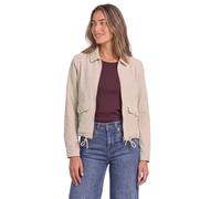 Cordjacke STREET ONE, Damen, Gr. 42, clay sand, Web, Obermaterial: 100% Baumwolle. Futter: 100% Polyester, unifarben, regular fit normal, V-Ausschnitt, Bündchen, Jacken, mit Tunnelzugsaum (10620551-42