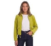 Cordjacke STREET ONE, Damen, Gr. 44, grün (apple lime), Web, Obermaterial: 100% Baumwolle. Futter: 100% Polyester, unifarben, regular fit normal, V-Ausschnitt, Bündchen, Jacken, mit Tunnelzugsaum (227
