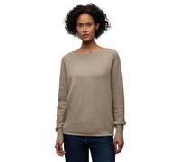 Street One Frauen Cosy Dolman Pullover in Beige, Gr: 46