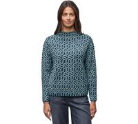 Street One Frauen Cosy Jacquard Pullover in Türkis, Gr: 46