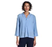 STREET ONE Damen A345664 Crinkle-Hemdbluse, Serenity Blue, 40