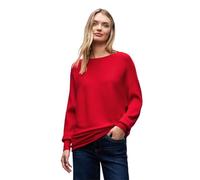 Strickpullover STREET ONE, Damen, Gr. 38, racing rot, Strick, Obermaterial: 52% Viskose, 28% Polyester, 20% Polyamid, Pullover (28351749-38) racing rot