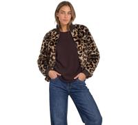 Street One Damen Fake Fur Blouson mit Strickdetails