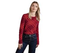 Langarmshirt STREET ONE Gr. 46, rot (beet red) Damen Shirts (12242216-46) beet red