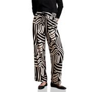 Street One Damen Gemusterte Wide Leg Hose