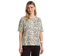 Street One T-Shirt Gemustertes Batwing Shirt Damen Beige Größe 44