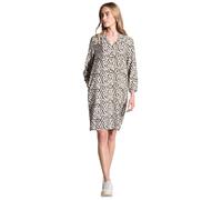 STREET ONE Damen A144441 Gemustertes Kleid, Moonstone Sand, 42