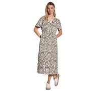 Street One - Gemustertes Midi-Kleid beige - Gr. - 36