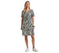STREET ONE Damen A144563 Gemustertes Tunika-Kleid, Pine Grove Green, 34
