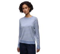 Street One Frauen Gestreifter Pullover in Blau, Gr: 46