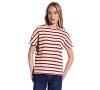 Street One Damen Gestreiftes Strukturshirt
