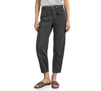 Stoffhose STREET ONE, Damen, Gr. 38, Länge 28, mossbound grün, Web, 98% Baumwolle, 2% Elasthan, unifarben, comfort fit knöchelfrei, Hosen Stoffhose, im Papertouch (24455766-38) mossbound grün