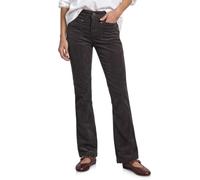 Cordhose STREET ONE, Damen, Gr. 44, Länge 32, braun (schwarz coffee), Cord, 73% Baumwolle, 25% Modal, 2% Elasthan, unifarben, bootcut fit lang, Hosen Cordhose, High Waist (83707162-44) schwarz coffee