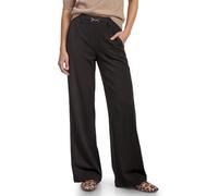 Stoffhose STREET ONE "Style Amalie", Damen, Gr. 34, Länge 30, schwarz (schwarz coffee), Web, Obermaterial: 61% Viskose, 32% Polyamid, 7% Elasthan. Futter: 100% Polyester, unifarben, straight fit lang,