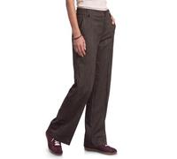 Stoffhose STREET ONE, Damen, Gr. 42, Länge 30, schwarz coffee, Stoff, 63% Polyester, 34% Viskose, 3% Elasthan, meliert, comfort fit lang, Hosen Stoffhose, mit seitlichen Einschubtaschen (29482113-42)