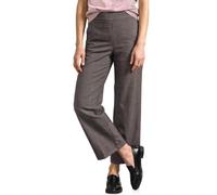 Stoffhose STREET ONE "Style Emee", Damen, Gr. 40, Länge 26, schwarz coffee, Web, Obermaterial: 81% Polyester, 17% Viskose, 2% Elasthan, gemustert, normal lang, Hosen Stoffhose, Culotte mit Karomuster