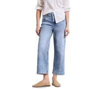 Street One Jeans Damen Loose-Fit High Waist Wide Leg Light Blue Wash Größe 33