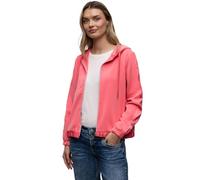 Street One - Hoodie Jacke in Seidenoptik pink - Gr. - 40