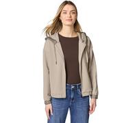 Cardigan STREET ONE, Damen, Gr. 38, cotton beige, Stoff, 46% Modal, 46% Polyester, 8% Elasthan, normal normal, ohne Ausschnitt, elastischer Bund, Strickjacken, im Hoodie-Style (85453167-38) cotton bei